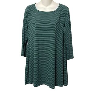 CUT LOOSE Green Striped Top M